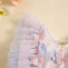 Mädchenkleider Pudcoco Kleinkind Baby Mädchen Kleid Blume Schmetterling Stickerei