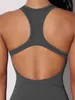 Kvinnors spårsättningar Kvinnors sport Jumpsuit Fitness kostym Sexig backless jumpsuit gym sportkläder pilates träning set allt-i-ett yoga set 240424