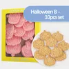 Bakformar 8 st/set halloween cookie cutters diy pumpa ansikte kex mögel fondant embionser stämpel kakor dekorera verktyg leveranser