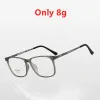 Lentilles yimaruili super léger titanium allo Cadre des lunettes de prescription optique de mode Big Face Myopia Square Men 9825