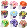 Formar ryska tulpan glasyr rosbakande munstycken kakor dekorera verktyg blommor glasyr piping munstycke grädde cupcake tips bakning tillbehör