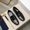 Men Dress Shoes Designers Loafers Luxe echt leer bruin zwarte heren Casual designer schoenen slip kantoor trouwschoen 38-45