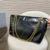 Designer Crossbody Bag Womens Monaco Black Gold Flip Chain Bag With Soft Calf Leather Single Shoulder Crossbody Liten Square Bag