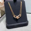 Designer Necklace Luxury designer Necklace Horseshoe Buckle Necklaces Pendant Jewelry bracelact Couples Party Holiday Gift 3 colors