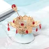 Coiffes pour enfants Perle Band Band Girls 'Princess Rhingestone Hair Hair Headpiece Party Alloy Made Bun épingles