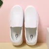 Casual Shoes Black Women Leather Loafers Chunky Platform Slip On Office Work Fashion Dress Plus Size 8029