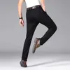 Męskie dżinsy klasyczne męskie dżinsy na nogach Black Business dla 2024 Nowe wiosna/lato czyste bawełniane dżinsy elastyczne dla męskiej marki JeanSl2404