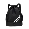 Shopping Bags Drawstring Backpack Bag Large Capacity Sackpack With Shoe Compartment For Gym Shop Yoga