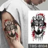 Tattoo overdracht dier waterdichte tijdelijke tatto sticker tijger wolf slang schedel roos glitter body art overdracht nep tattoo mannen vrouwen tatoeages 240427