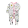 Rompers Mens Jumpsuit 100% Pure Cotton Polka Dot Newborn Womens Dress Full Set Summer Jumpsuit 0-12 månader Baby Pyjamasl24fl24f