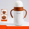 Gianxi Sippy Cup 320 мл из нержавеющей стали детские изделия детская чашка домашняя термос Кубка обучения на напиток Симпатичная бутылка с водой 240416