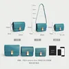 Sac 2024 Spring Summer Peacock Blue Tofu Fashion Simple One épaule messager Small Square Haze