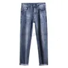 Designer jeans jeans europeo autunno inverno nuovo prodotto di alta qualità vaccino magro slim fit piccoli piedi lunghi pantaloni lunghi giovani alla moda