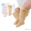 Skarpetki dla dzieci urocze bownot niemowlęce skarpetki bawełniane łuki Dziewczyny Knee Socks Spring Summer Siatka Dziecięce niemowlę Knee Socks Sokken 0-2y