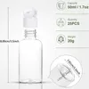 Liquid Soap Dispenser 25 stcs 1,7 oz plastic lege flessen met flip klein reisformaat voor shampoo lotion body