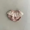 Shorts Summer Baby Clothes Girls Lace Bloomer Toddler Shorts Infant PP Shorts H240509