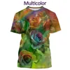 T-shirts masculins 2023 NOUVEAUXES ROLES 3D IMPRESSION THIRT FORMES FORMES ROSE MEN / FEMMES CRÉATIVITÉ COST COST SLVE SLVE T240425