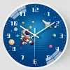 Horloges 8 pouces Mur Clock Enfants Chambre silencieuse Corloge électronique Astronaute Exploration Espace Salle Décoration Quartz Clock Home Decor