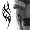 Tattoo Transfer 1 PCs Mode Elegante Körperkunst coole 3D -Männer Halbhülle Tattoo Arm Temporäres Totem Tattoo Aufkleber 240426