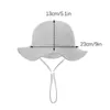 937C Caps Hats New Summer Panama Baby Girls Hats Solid Boys Fisherman Hat Baby Sun Hat Outdoor UV Cotton Bucket Hat Toddler Kids Panama Sun Cap d240425