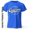 Męskie koszulki w Los Angeles Kalifornia drukowana letnie męskie bawełniane top męskie T-sens męskie moda camiseta z krótkim rękawem odzież American Street Clothing J240426