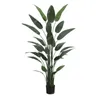 Decorative Flowers Artificial Green Plant Canna Potted Fake Trees Large Simulation Bird Of Paradise Decoration
