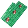 Tafelkleed decoraties rugby feest tafelkleed kind kinderen voetbal pvc voetbalbenodigdheden