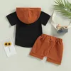 Kleidung Sets Mama ist meine IE Baby Boys Girls Cloth Breemer Hemd Strampler Solid Color Jogger Hose kurz 2pcs Sommer -Outfit