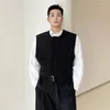 Мужские жилеты Luzhen Корейский модный модный пояс
