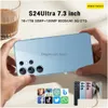 Cell Phones S24Tra 5G Android Smart 13 Phone Touch Sn Color 7.3-Inch Hd Sensor Supports Mtiple Languages Drop Delivery Accessories Dhmlw