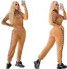 Navel exposed sexy Tracksuits Women Two Piece Sets Pants spring Rome Outfits Casual hoodies Top and jogging pants Suits Set