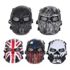 Skull Airsoft Party Mask Paintball Full Face Mask Army Games Mesh Eye Shield Mask for Halloween Cosplay Party Decor238J3634776