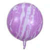 Украшение вечеринки 22 дюйма 4D Мраморные свадебные воздушные шары 1pc с несколькими агат цветной глобус день рождения для занятого декора