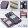 RFID Wallet Leather Protective Case för iPhone 15 och Samsung Z Fold