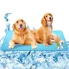 55x70cmPet Ice Silk Pad Dog Cat Pad Cool Pad Cooling Supplies Large and Small Pet Pad Machine Washable Summer Breathable Ice Pad 240425