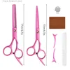 Ciseaux de cheveux CHEURS ROSE CHILLES CHIPERS FIVE TEXTURES CIPPERS CLIPTERS CHEUR CLIPPERS AVEC CLIPS PEUBS Q240426