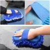 Gants CHENILLE Wash Wash Gants Microfiber Wipe Car Sponge Scratch Free Car Wash Nettoyage Coral Velvet Doublesided Car Nettaiting Tool