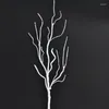 Flores decorativas 1PCS Sala de estar interior Deadwood Wood Fake Dry Vine Plant Tree Artificial Branch Pavão Ramificações de coral Decoração de casa Decoração