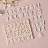 Formy 26 angielskie litery 3D alfabet pleśń silikonowa wielka część czekoladowa kremówka kremowa ciasto