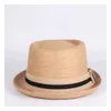 Breda randen hattar hink hattar sommar kvinnor raphaea mens sol hat gentlemans brev pappa rodd maskin fedora hatt pappa platt fläsk pi tassel strand hatt panama c j240425