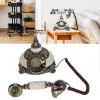 Accessories Vintage White Telephone European Retro Rotation Landline Phone for Home Office Coffee Shop Bar Decoration