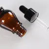 Storage Bottles 1pcs Dropper 5ml-10ml Reagent Eye Drop Amber Glass Liquid Pipette Bottle Refillable Travel