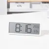 Horloges youzi 1pc alarme numérique LCD Affichage de l'humidité de température multifonctionnelle horloge d'alarme ultra mince horloge électronique