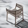 Camp Furniture Nordic Outdoor Simple Solid Wood Chairs Courtyard Garden Beach Villa Leisure Balcony Cafe Back Armchair