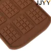 Формы jjyy силиконовая плесень 12 даже шоколадная плесень помадка Diy Candy Bar