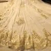 Bijoux de cheveux de mariage Luxury 3m 5m Veaux de mariage Cathédrale Appliques Sequins Lace Bridal Veil blanc Ivory Champagne deux niveaux Veaux de mariée