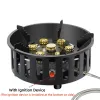 Cookware 7 Core Strong Fire Power Camping Stove Portable Tourist Gas Burner Windproof Outdoor Stoves Hiking Barbecue BBQ Cooking Cookware