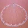 Wedding Hair Jewelry Beautiful Short Lace Wedding Veil 1M/100cm Bridal Veil with Comb White Ivory In Stock Veil for Bride Wedding Accessories