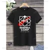 القمصان للرجال الكلاسيكية Casual Shinra Company Men Printed T-Shirt Final Fantasy Sephiroth Soldier O-Neck Game Short Slve Hot Sale T240425