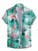 Chemises décontractées pour hommes chemises florales chemises de mode masculines vocation de camp de camp de plage Cuba Shirt Turn-down Aloha Mens Vêtements 240424